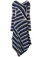 Cédric Charlier Asymmetric Knit Dress - Blue