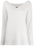 Antonelli Relaxed-fit V-neck Pullover - Neutrals