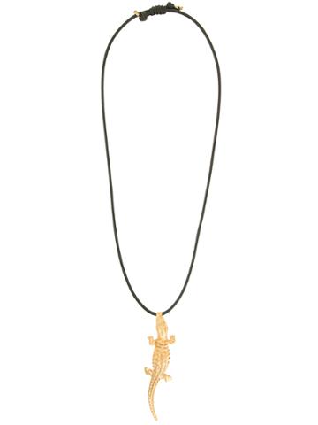 Lako Bukia X Natia Khutsishvili Large Crocodile Necklace - Metallic