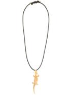 Lako Bukia X Natia Khutsishvili Large Crocodile Necklace - Metallic
