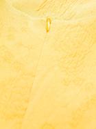 Escada Textured Floral Midi Dress - Yellow