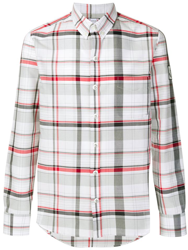 Moncler Gamme Bleu Plaid Shirt - White