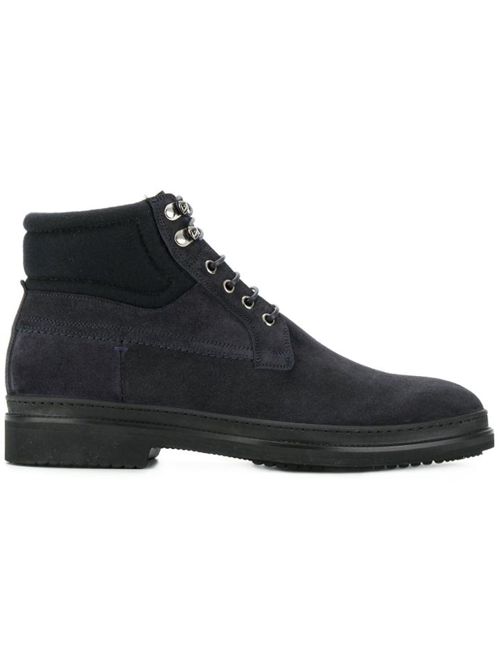 Fabi Lace-up Boots - Blue
