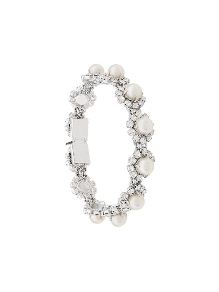 Christian Dior X Susan Caplan 1994 Archive Floral Bracelet - Silver