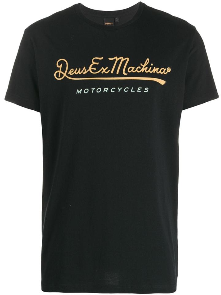 Deus Ex Machina Motorcycles Print T-shirt - Black