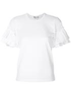 Comme Des Garçons Comme Des Garçons Ruffled Sleeves T-shirt - White