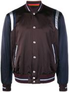 Paul Smith Two-tone Bomber Jacket - Red