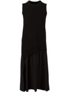Joseph Asymmetric Drop Waist Dress, Women's, Size: Xs, Black, Silk/cashmere/wool