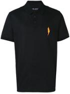 Neil Barrett Thunderbolt Polo Shirt - Black