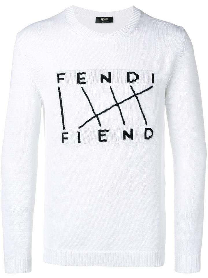 Fendi Fendi Fiend Jumper - White