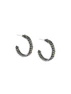 Isabel Marant Half Circle Hoop Earrings, Women's, Black