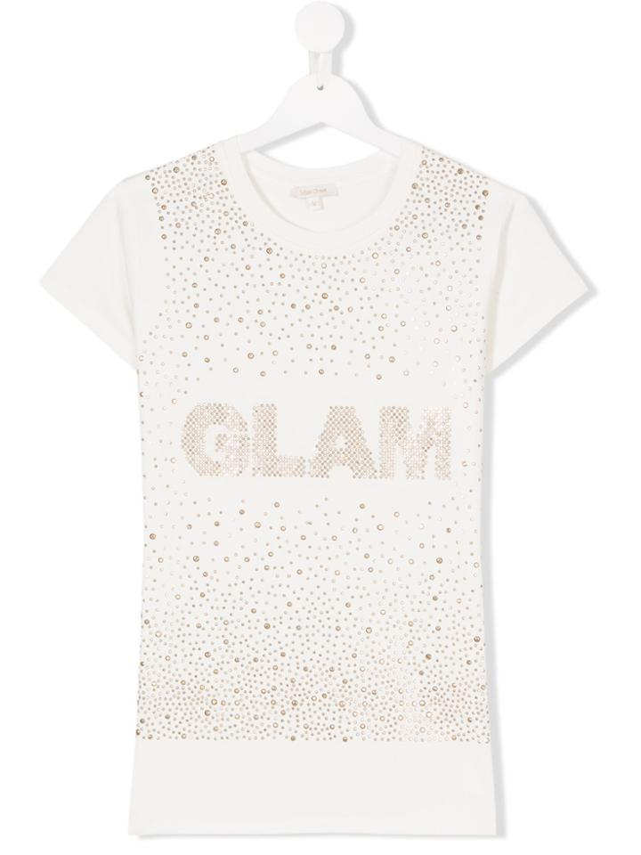 Miss Grant Kids Teen Glam Studded T-shirt - Nude & Neutrals