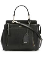Dkny Small Zip Pocket Tote, Women's, Black, Calf Leather