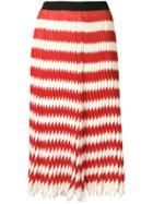 Calvin Klein 205w39nyc Striped Pleated Skirt - Red