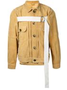 Maison Mihara Yasuhiro Front Strap Buttoned Jacket - Yellow & Orange
