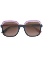 Jimmy Choo Eyewear - Glint Sunglasses - Unisex - Acetate - One Size, Blue, Acetate