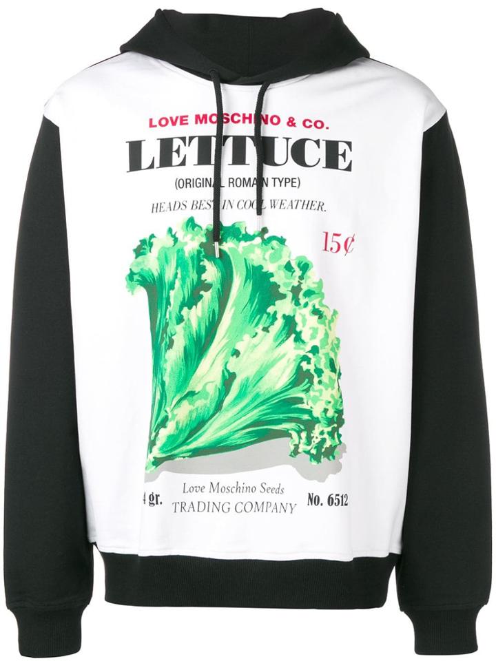 Love Moschino Romaine Lettuce Hoodie - White
