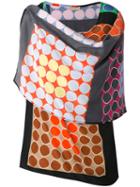 Wunderkind - Draped Circle Print Top - Women - Silk - 36, Silk