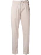 Tied Track Pants - Women - Cotton/spandex/elastane - 42, Nude/neutrals, Cotton/spandex/elastane, Fabiana Filippi