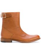 Paul Smith Buckle Detail Ankle Boots - Brown