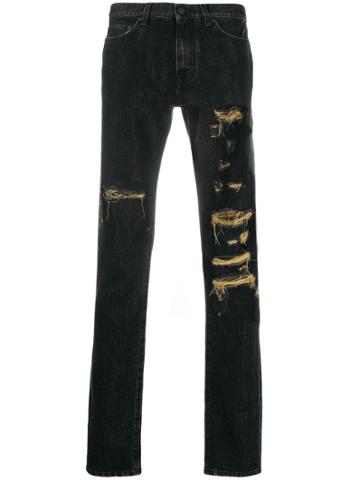Buscemi Distressed Jeans - Black