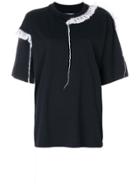 Maison Margiela T-shirt With Mohair Embellishment - Black