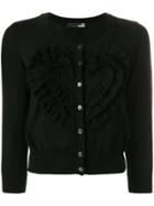 Love Moschino Fitted Knitted Cardigan - Black