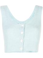 Opening Ceremony Cropped Sleeveless Top - Blue