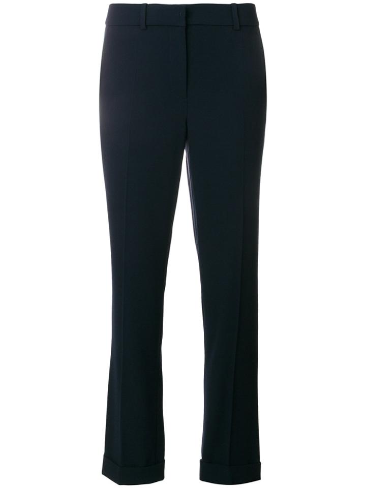 Paule Ka Cropped Tailored Trousers - Blue