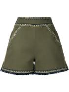 Talitha - Tailored Shorts - Women - Cotton - M, Green, Cotton