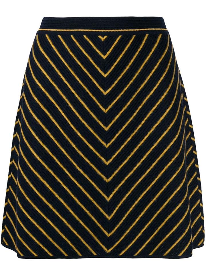 Missoni Striped Knit Skirt - Blue