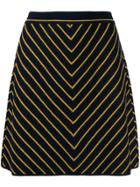 Missoni Striped Knit Skirt - Blue