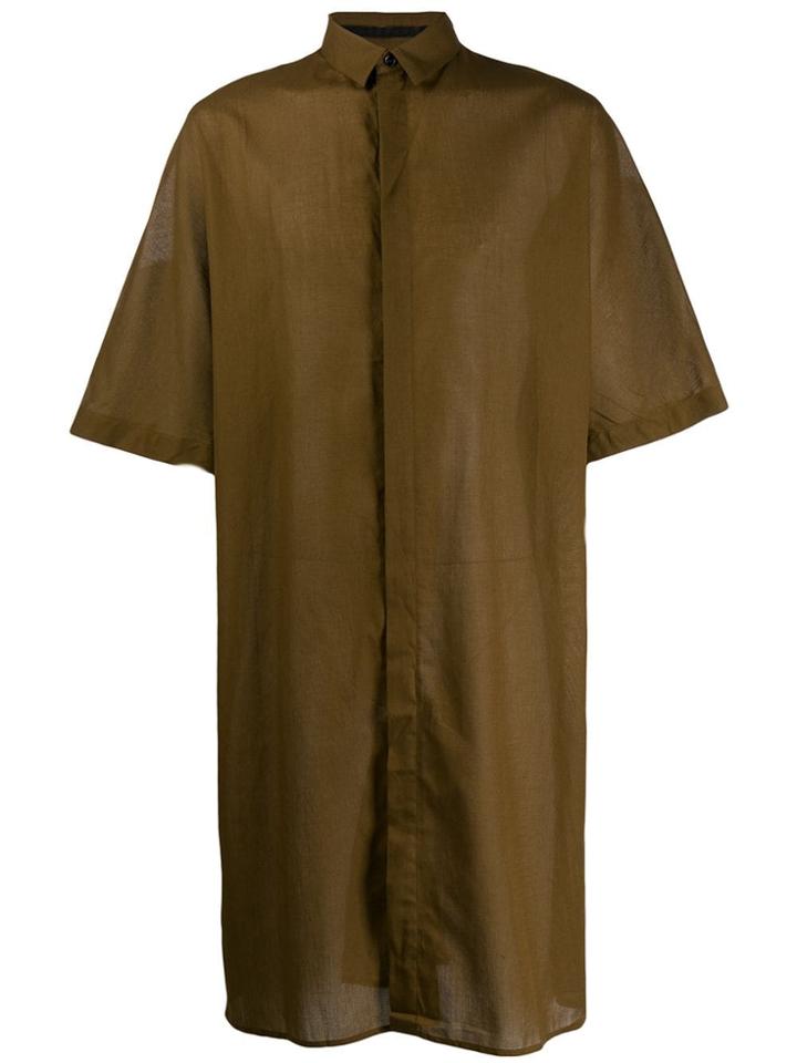 Haider Ackermann Long Short-sleeved Shirt - Green