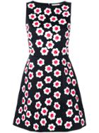 Alice+olivia Sleeveless Floral Dress - Black