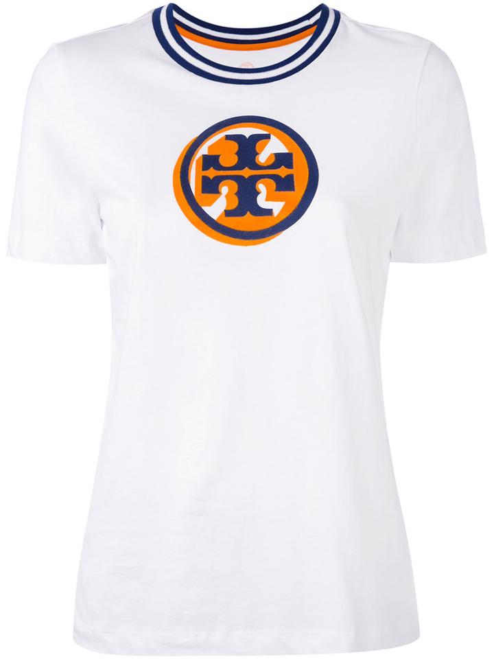 Tory Burch - Malibu Logo T-shirt - Women - Cotton - M, White, Cotton