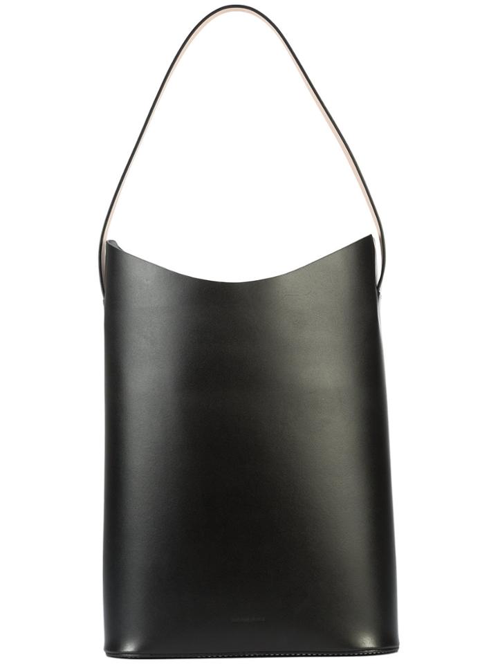 Building Block Single Handle Tote Bag - Black