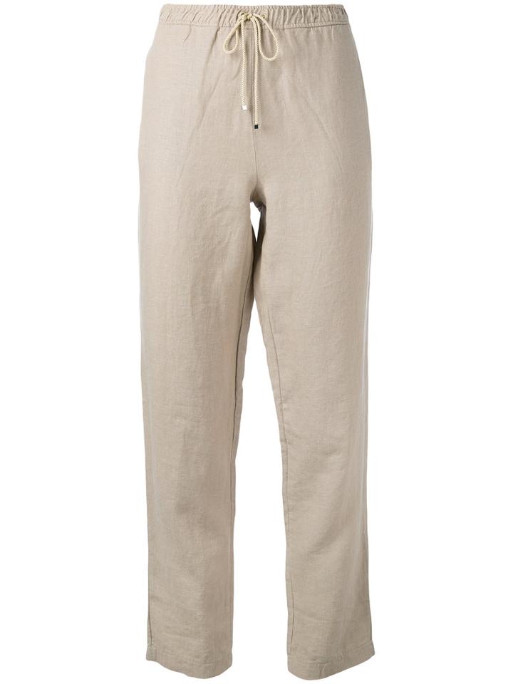 Majestic Filatures - Cropped Trousers - Women - Cotton/linen/flax - Iii, Nude/neutrals, Cotton/linen/flax