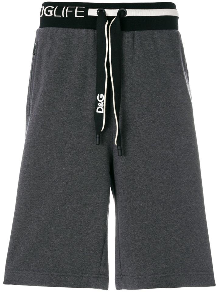 Dolce & Gabbana Branded Casual Shorts - Grey