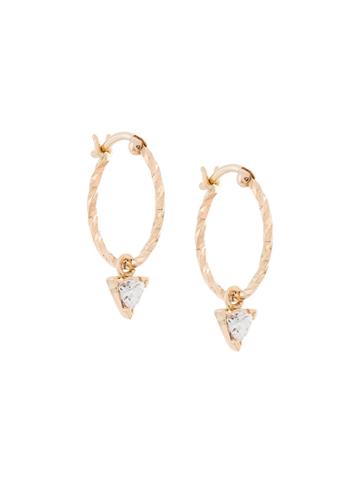 Maria Black Diamond Cut Vidi Earrings - Metallic