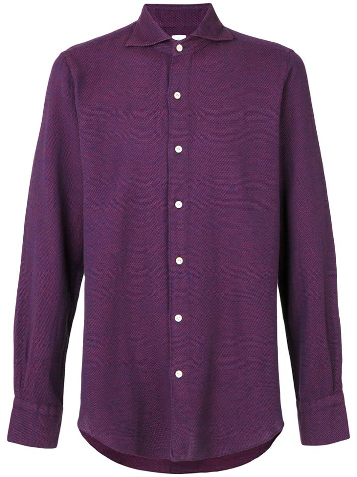 Finamore 1925 Napoli Long-sleeve Woven Shirt - Red