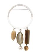 Marni Jewelled Disc Brooch - Metallic