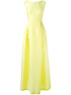 Talbot Runhof Locomotion Dress - Yellow & Orange