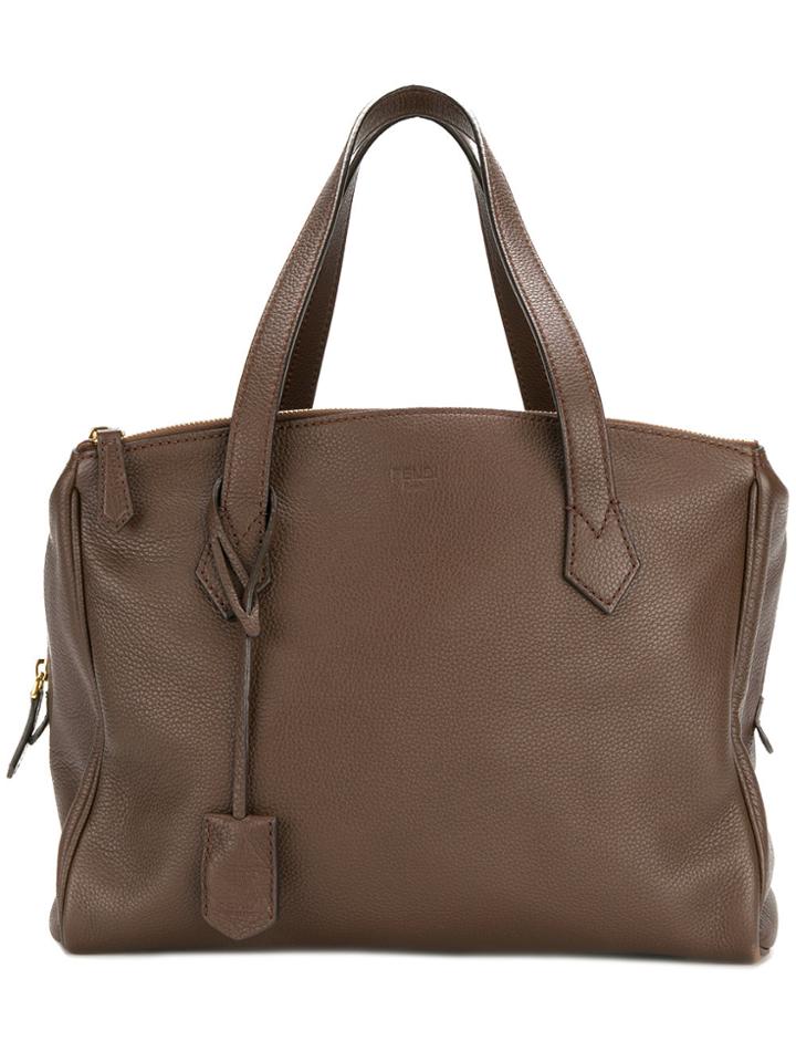 Fendi Vintage Zipped Tote - Brown