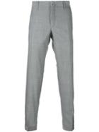 Incotex - Button Cuff Trousers - Men - Wool - 46, Grey, Wool
