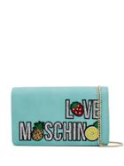 Love Moschino Sequined Clutch Bag - Blue