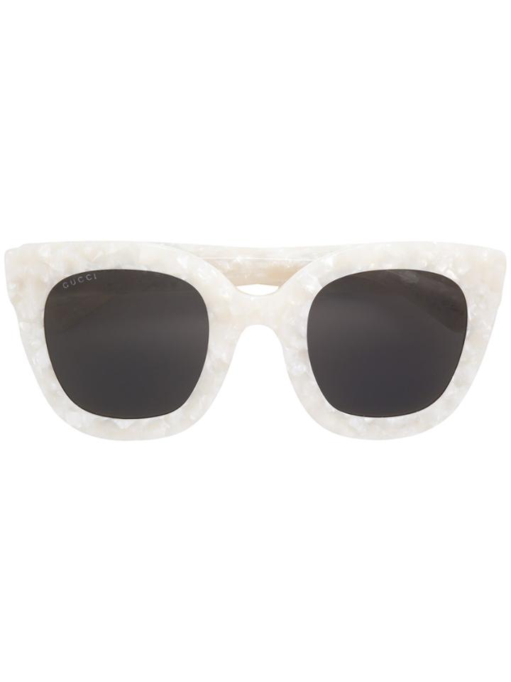 Gucci Eyewear Oversized Frame Sunglasses - Multicolour