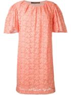 Maurizio Pecoraro Embroidered Dress, Women's, Size: 46, Pink/purple, Cotton