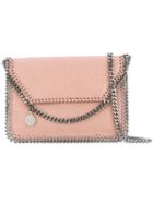 Stella Mccartney - Chain Trim Shoulder Bag - Women - Artificial Leather/metal - One Size, Women's, Pink/purple, Artificial Leather/metal