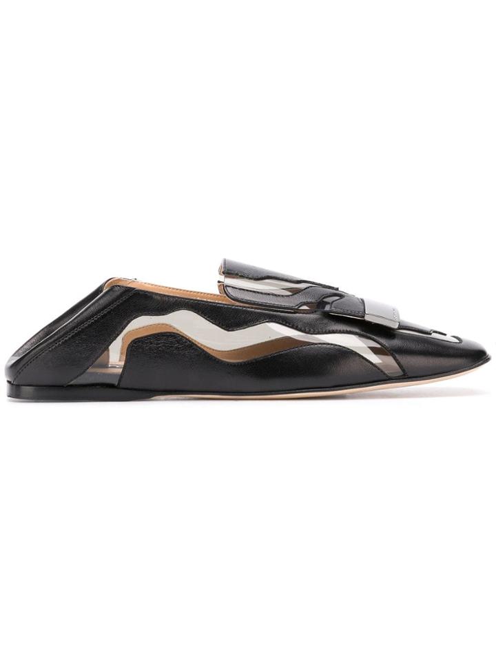 Sergio Rossi Slip On Loafers - Black