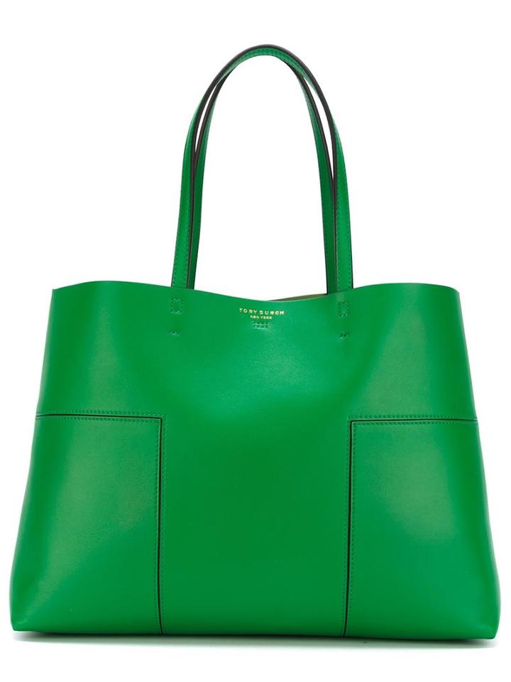 Tory Burch Tote With Interior Pouch, Women's, Green, Leather